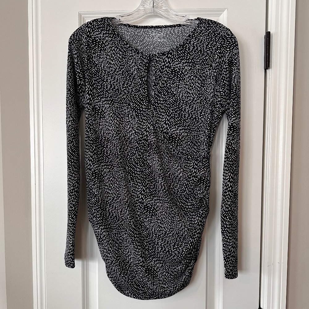 Maternity faux wrap top